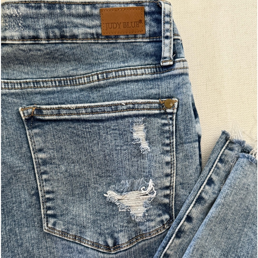 Ladies Judy Blue 15/32 Skinny Fit Jeans Style JB88266, Blue